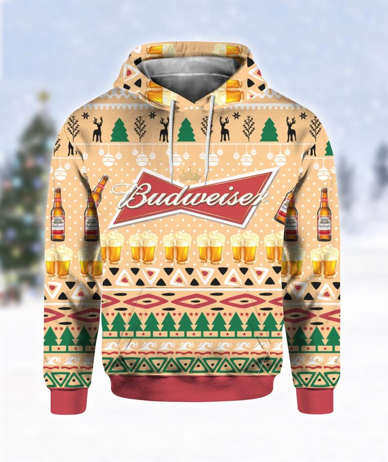 Budweiser Beer Bottle Hoodie 3D