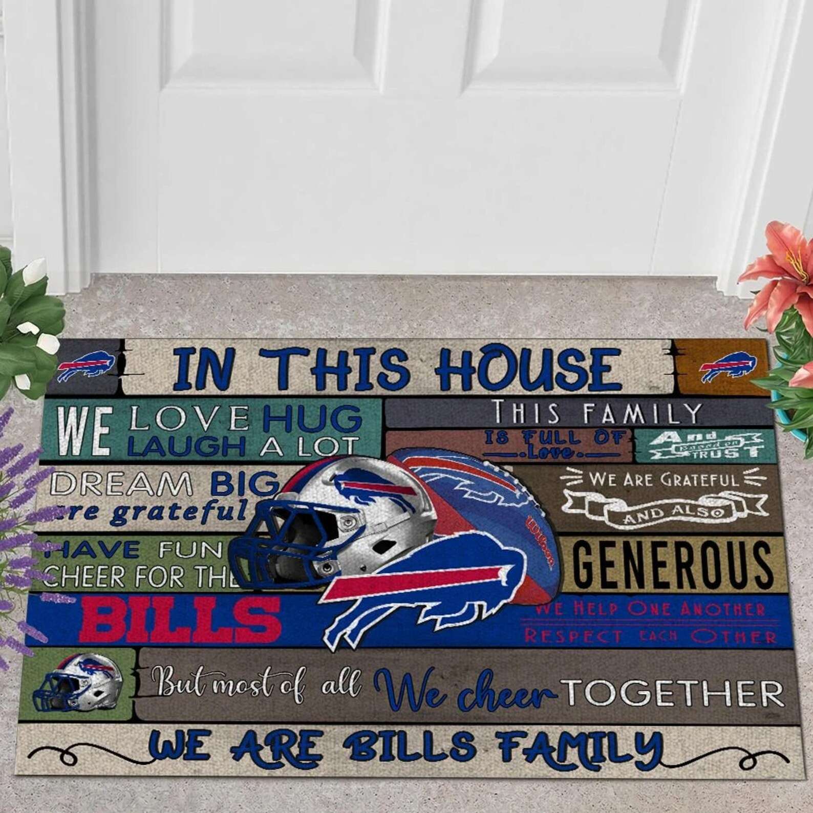 Buffalo Bills Fan Home Decor Doormat 9 Buffalo Bills Fan Home Decor Doormat