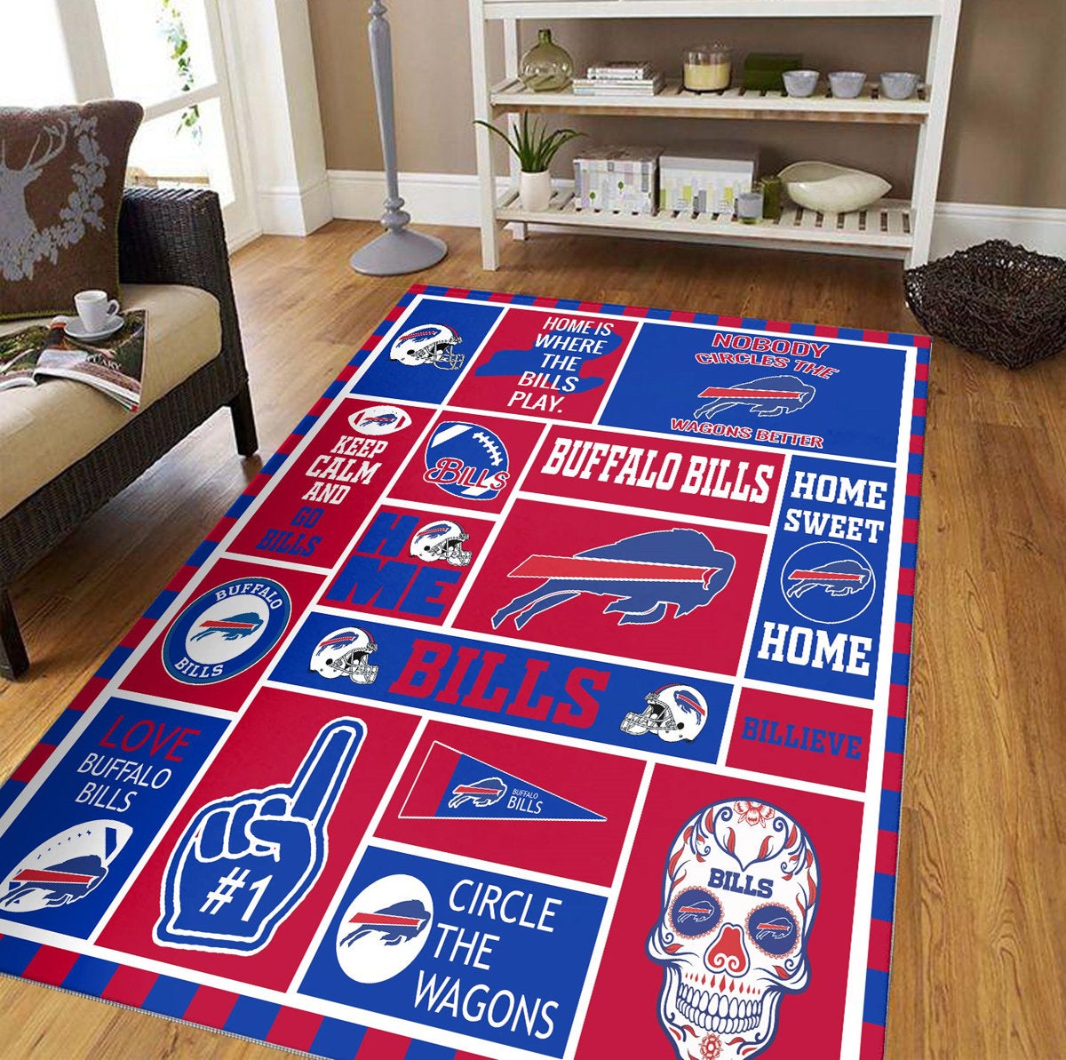 Buffalo Bills Nfl Decorative Floor Rug