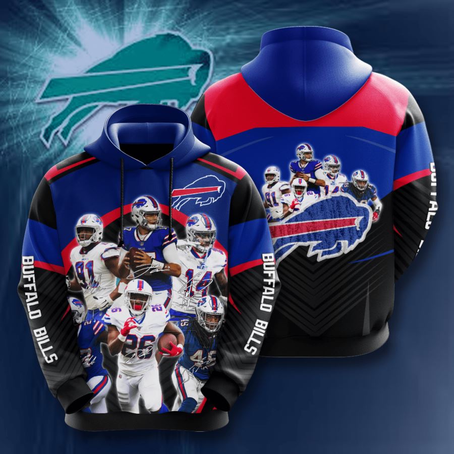 Buffalo Bills Custom Hoodie 3D 11 Buffalo Bills Custom Hoodie 3D