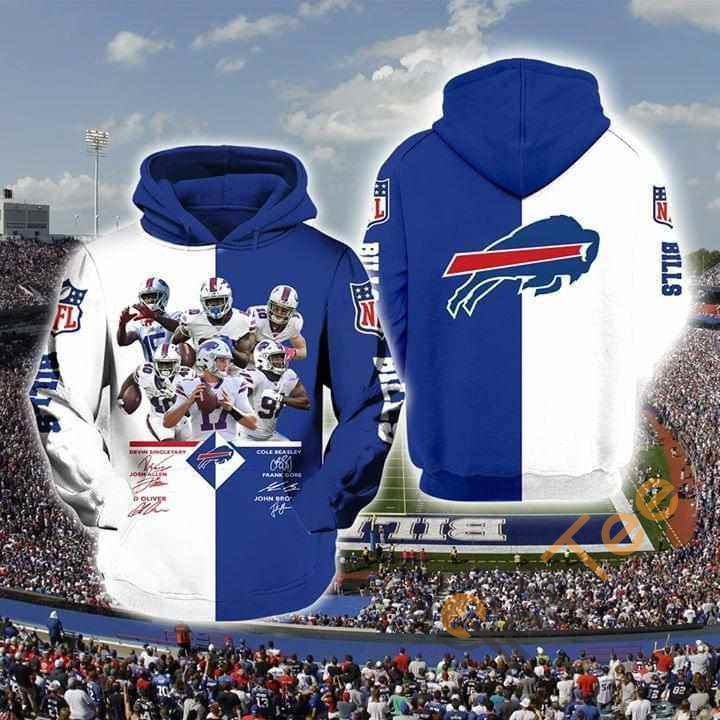 Buffalo Bills Player Signed Fan Hoodie 3d 8 Buffalo Bills Player Signed Fan Hoodie 3d