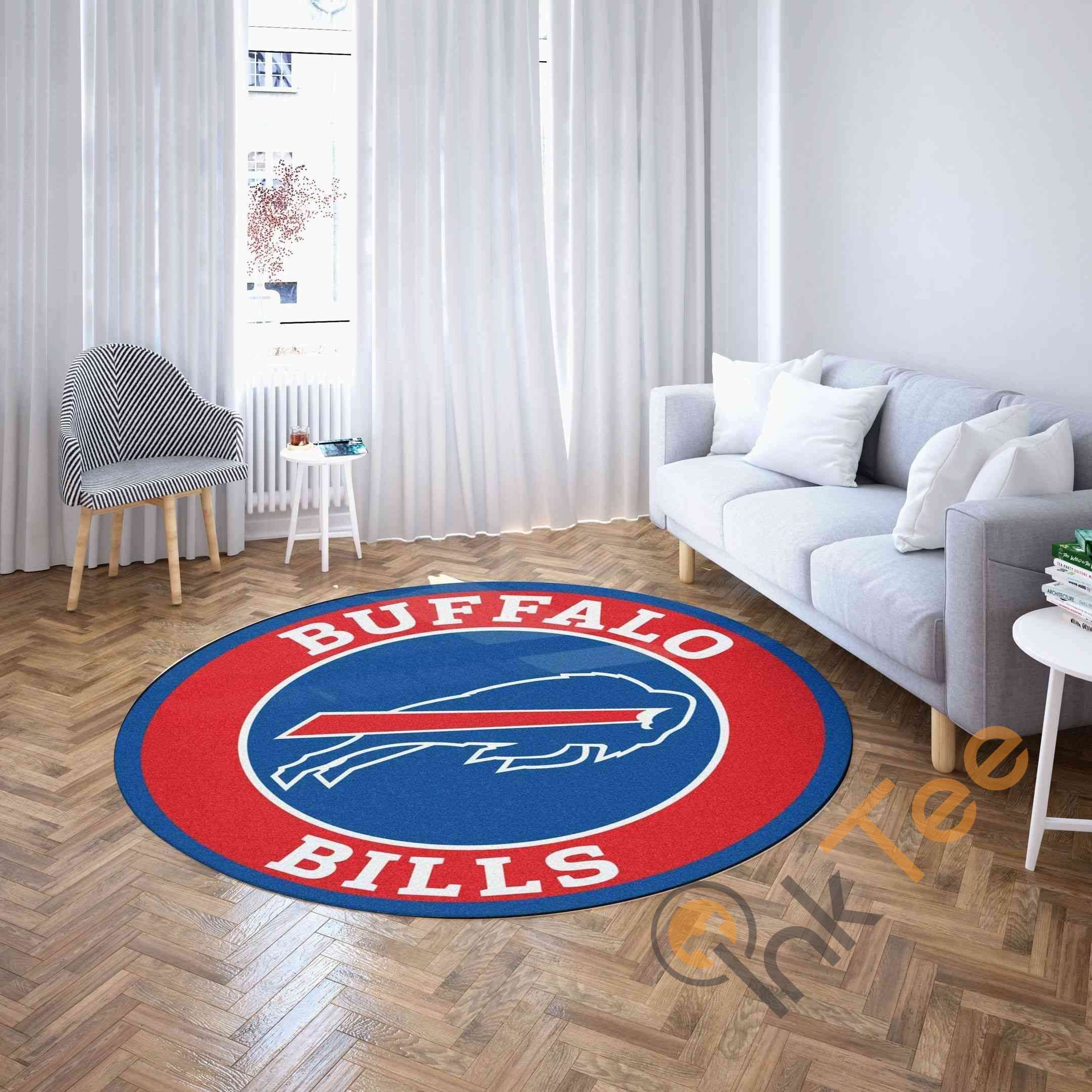 Buffalo Bills Round Carpet Nfl Football Rug