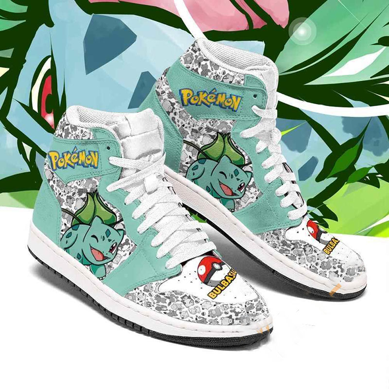 Bulbasaur Cute Pokemon Sneakers Air Jordan Shoes 2 Bulbasaur Cute Pokemon Sneakers Air Jordan Shoes