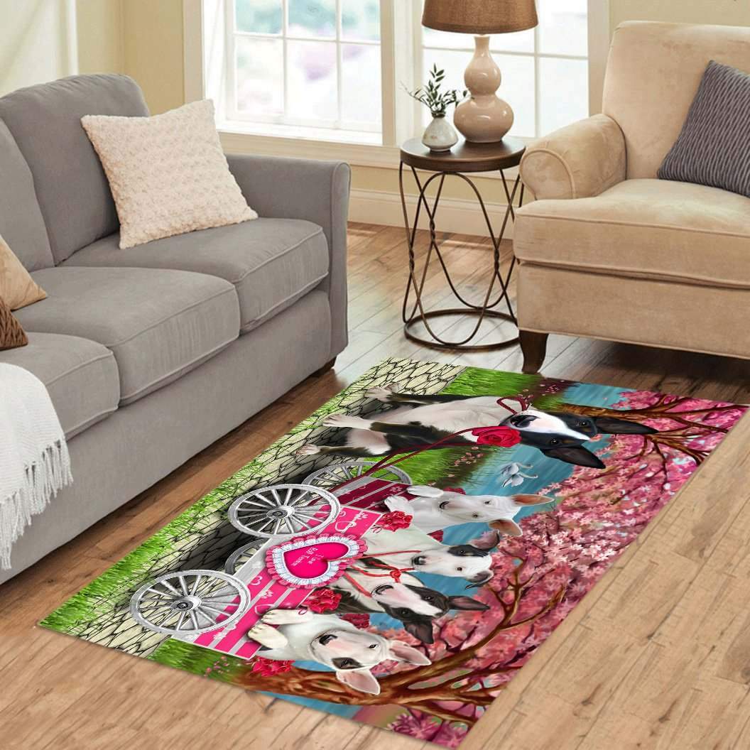 Bull Terriers Limited Edition Rug 3 Bull Terriers Limited Edition Rug