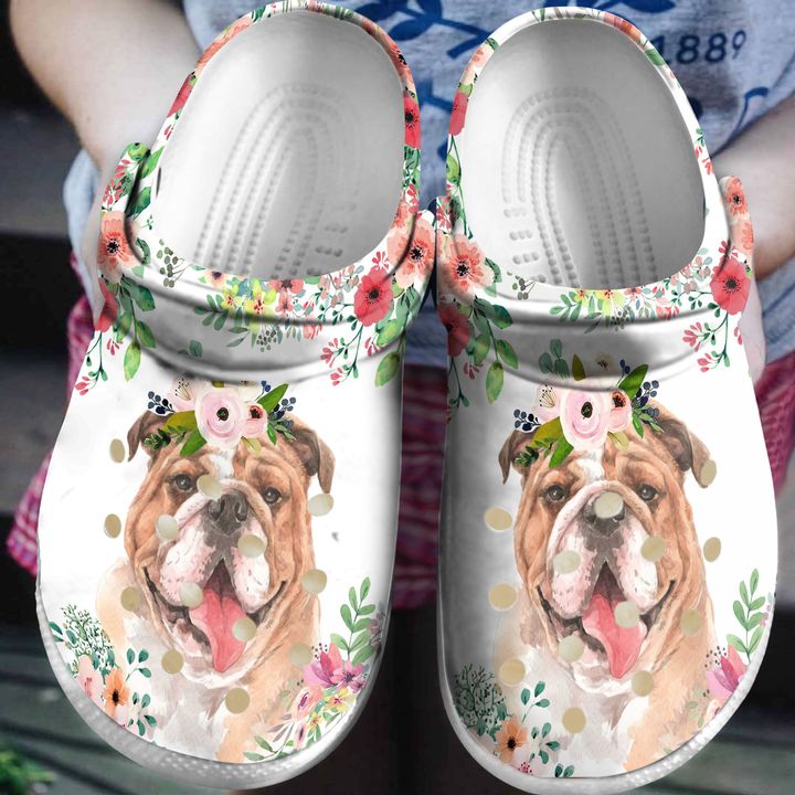 Bulldog Baby Crocs Clog Shoes