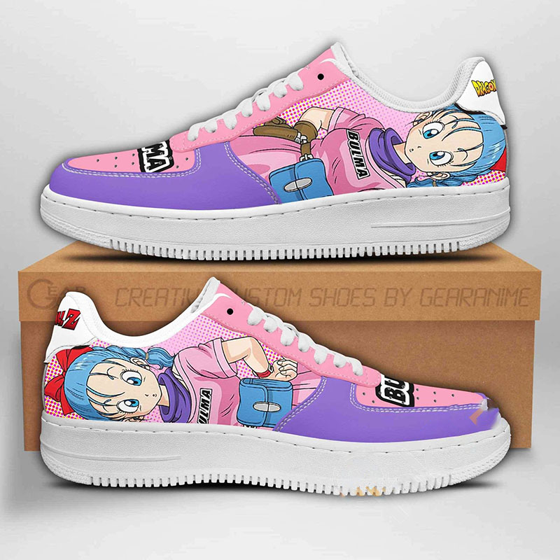 Bulma Dragon Ball Z Anime Nike Air Force Shoes 1 Bulma Dragon Ball Z Anime Nike Air Force Shoes
