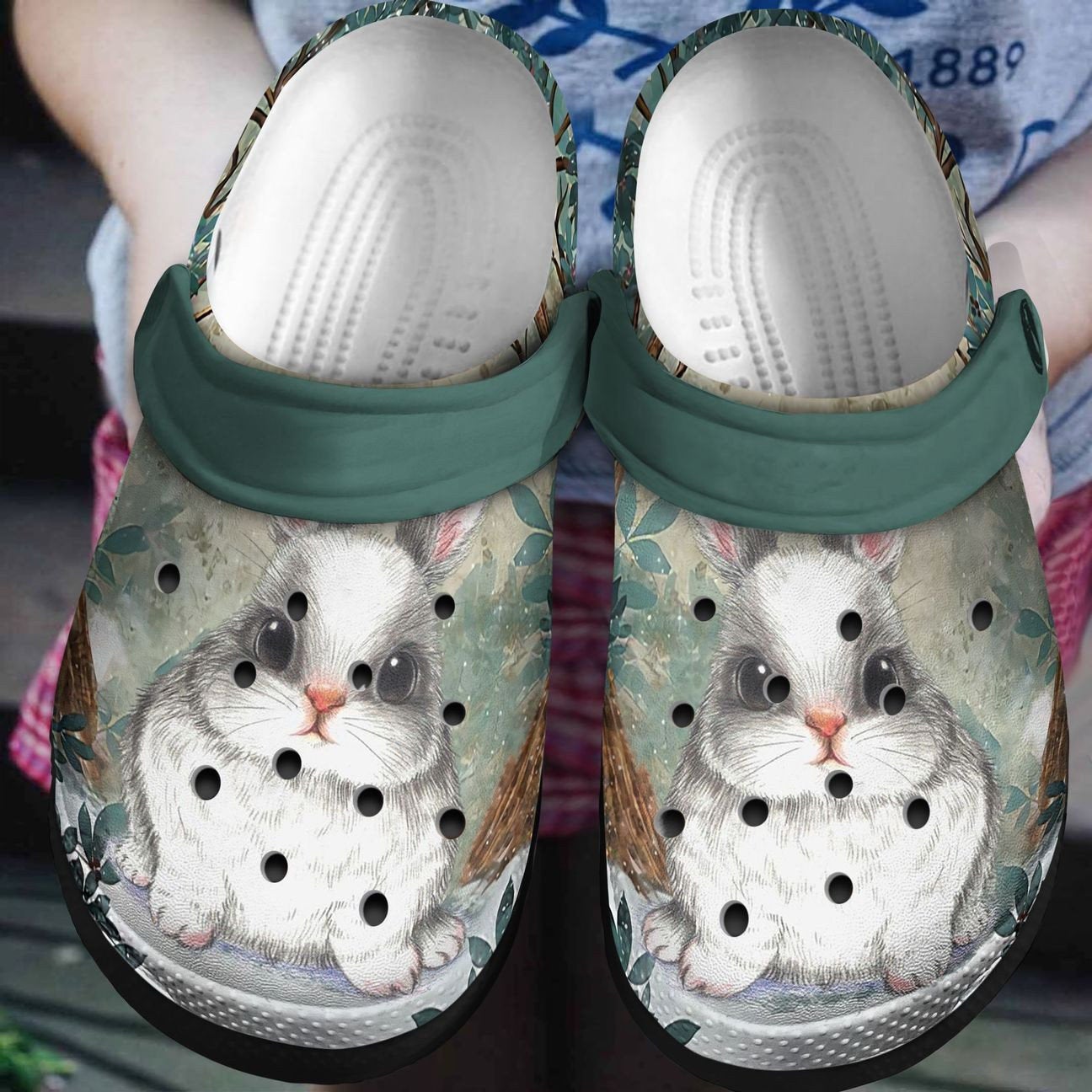 Bunny Rabbit Crocs Clog Shoes