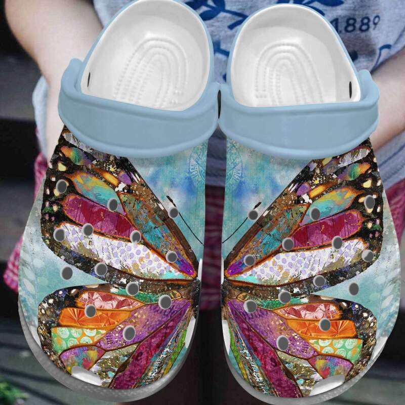Butterfly Crocs Clog Shoes