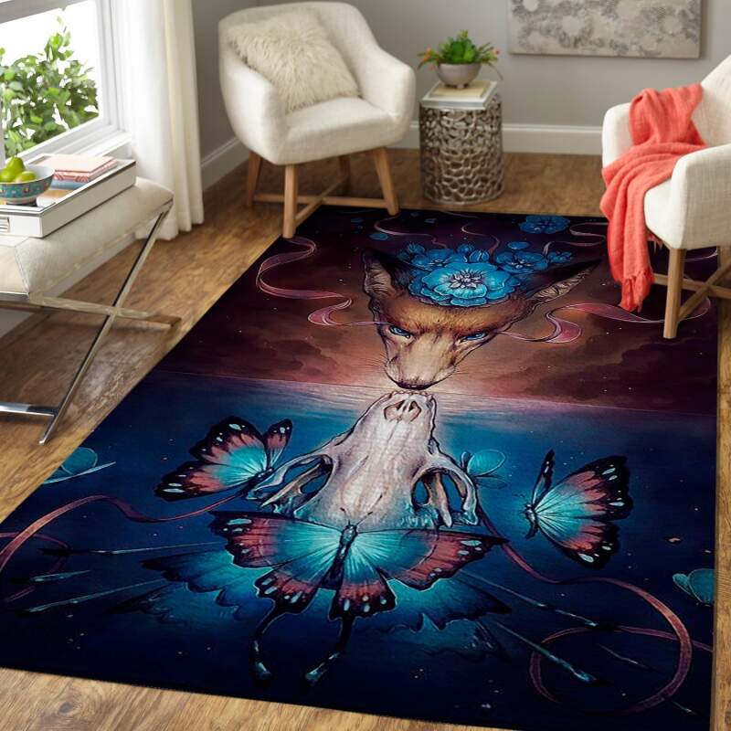 Butterfly & Flower Area Limited Edition Rug