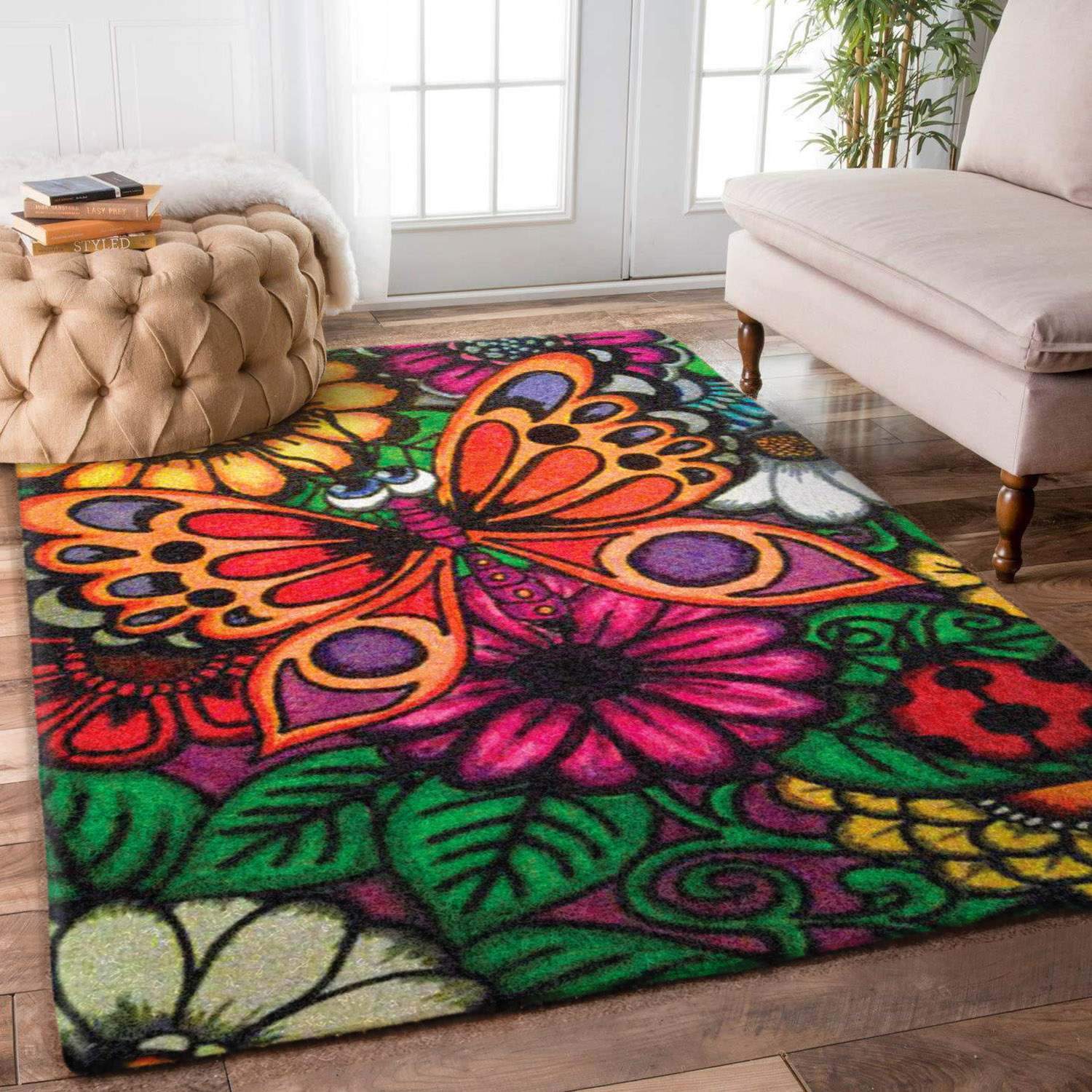 Butterfly Flower Limited Edition Rug 5 Butterfly Flower Limited Edition Rug