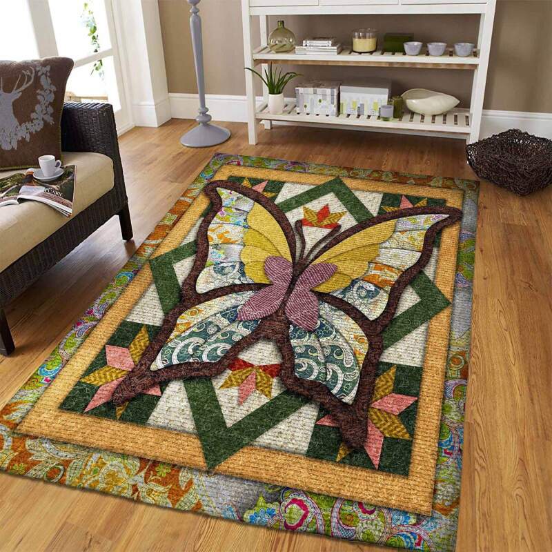 Fall Butterfly Quilt Magic Pattern Limited Edition Rug