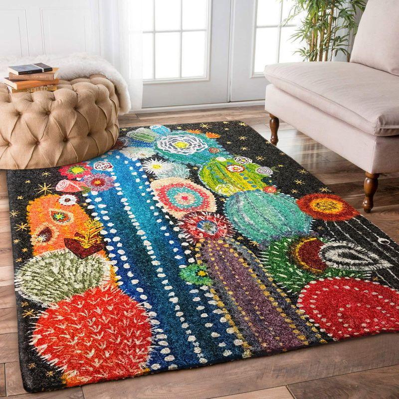 Cactus Flowers Rectangle Limited Edition Rug 2 Cactus Flowers Rectangle Limited Edition Rug
