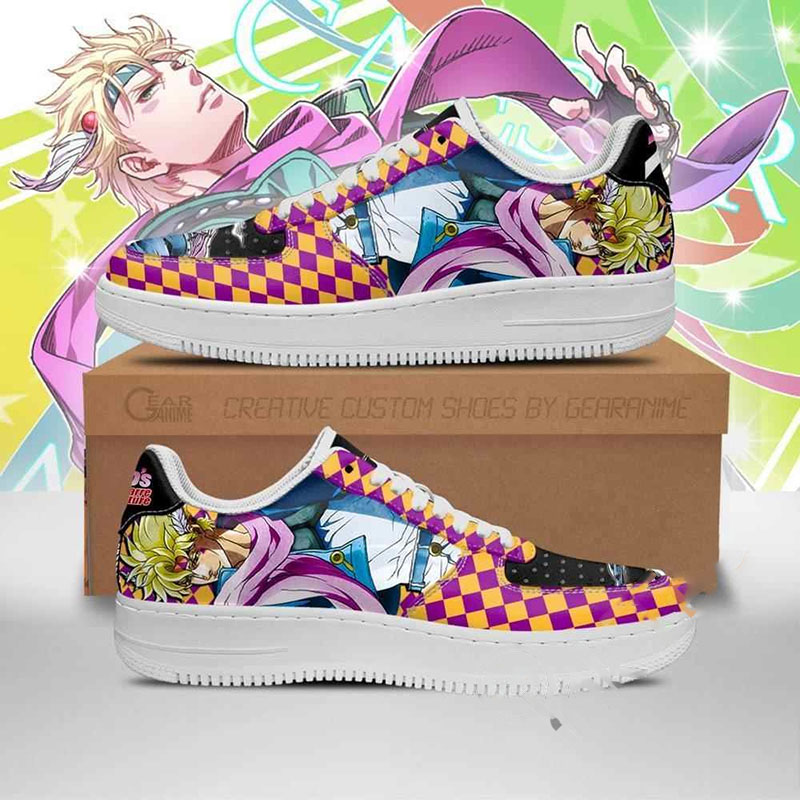 Caesar Anthonio Zeppeli Jojo Anime Nike Air Force Shoes 1 Caesar Anthonio Zeppeli Jojo Anime Nike Air Force Shoes