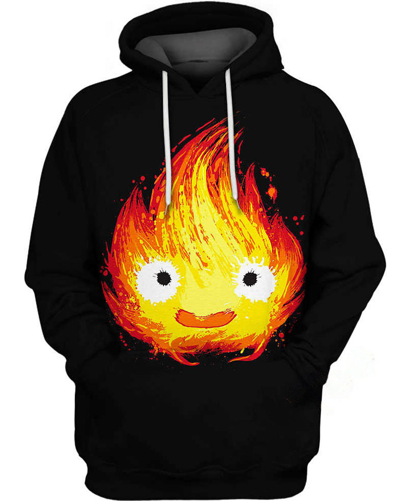 Calcifer Fire Demon Hoodie 3D