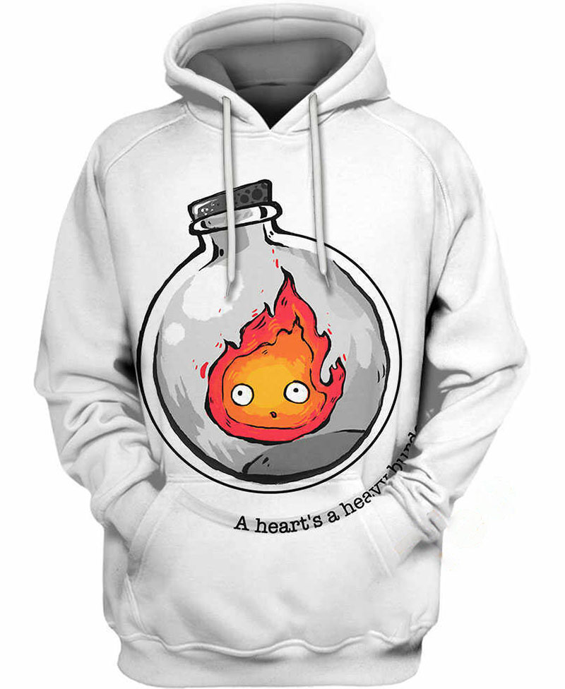 Calcifer Heavy Burden Hoodie 3D