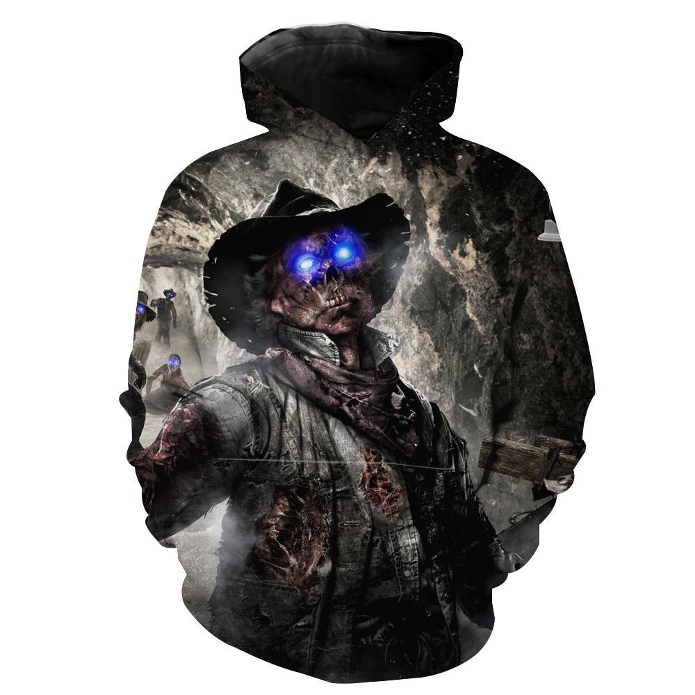 Call Of Duty Zombies Black Ops Zombie Hoodie 3D
