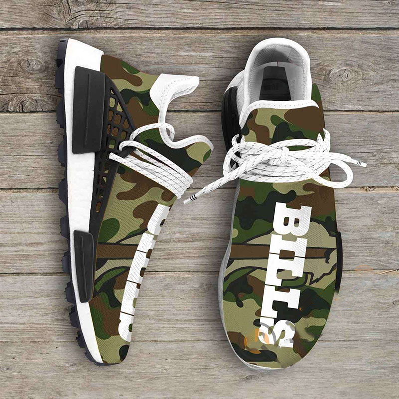 Camo Camouflage Buffalo Bill Nfl NMD Human Shoes