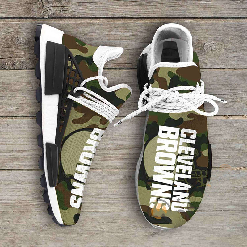 Camo Camouflage Cleveland Browns Nfl NMD Human Shoes