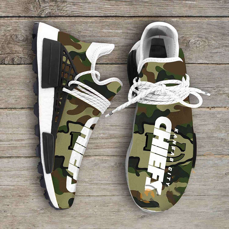 Camo Camouflage Kansas City Chiefs NFL NMD Human Shoes