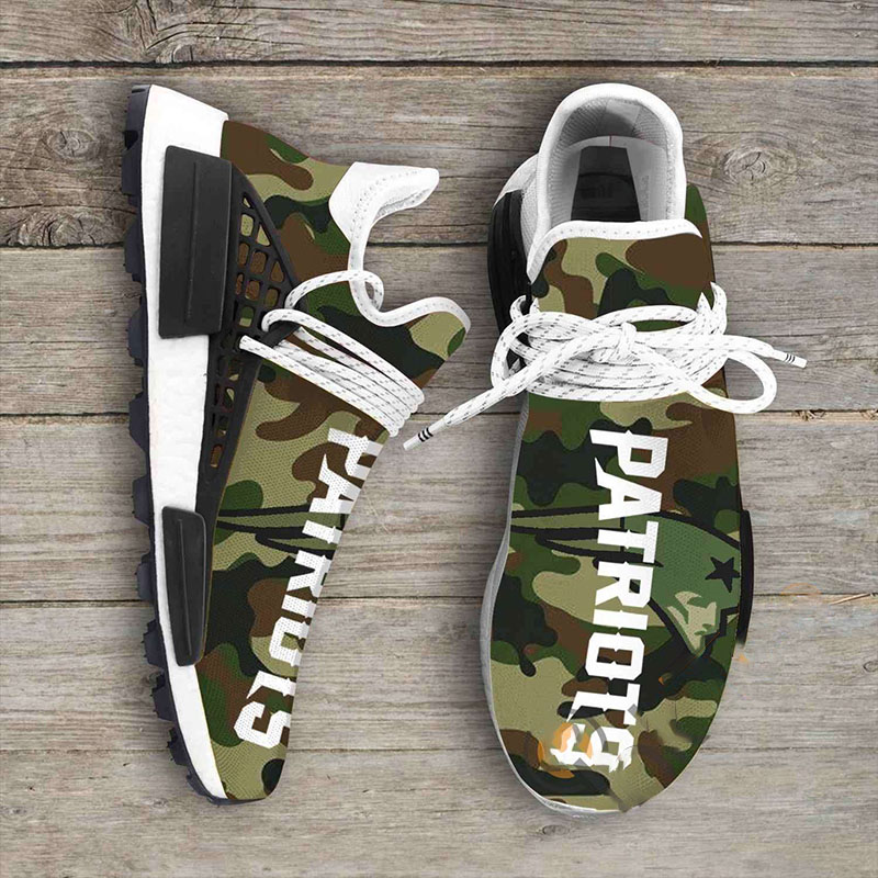 Camo Camouflage New England Patriots NFL NMD Human Shoes