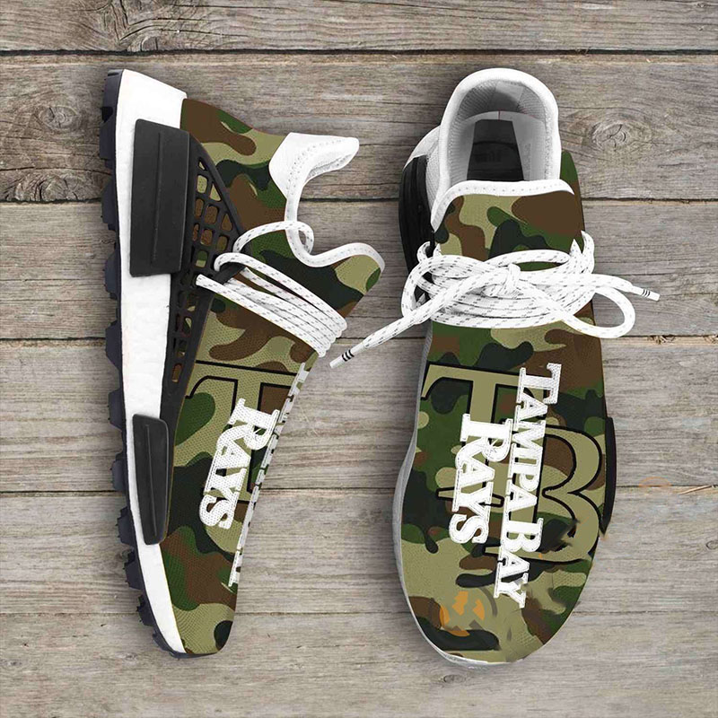 Camo Camouflage Tampa Bay Rays MLB Sports Teams NMD Human Shoes