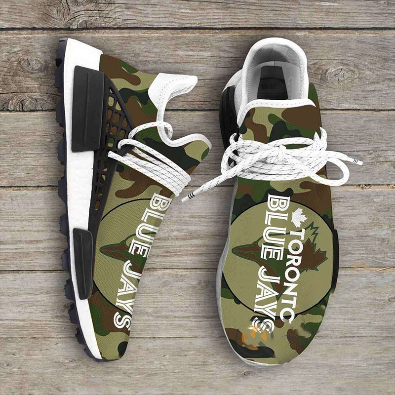 Camo Camouflage Toronto Blue Jays Mlb Sport Teams NMD Human Shoes