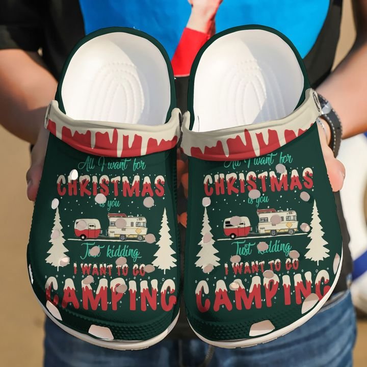 Camping All I Want For Christmas Is Crocs Clog Shoes 9 Camping All I Want For Christmas Is Crocs Clog Shoes