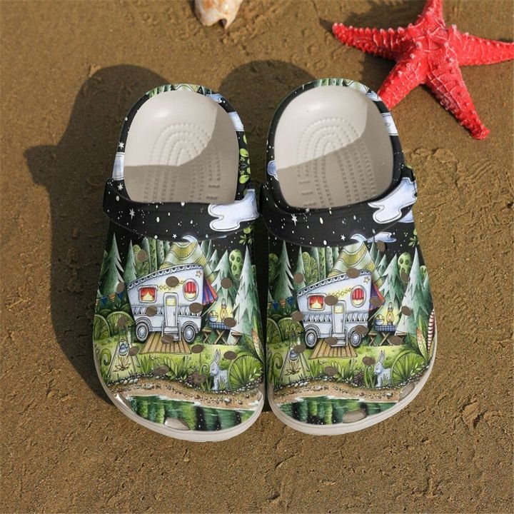 Camping Camper In The Night Crocs Clog Shoes 15 Camping Camper In The Night Crocs Clog Shoes