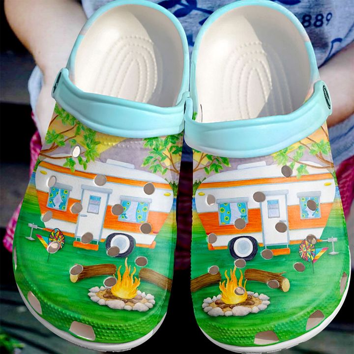 Camping Happy Campers V1 Crocs Clog Shoes