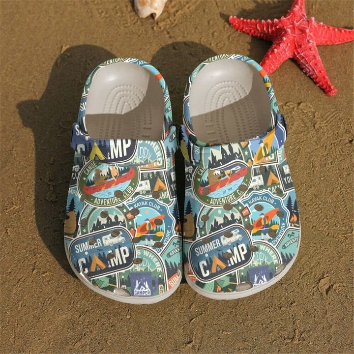 Camping Lable Crocs Clog Shoes 2 Camping Lable Crocs Clog Shoes