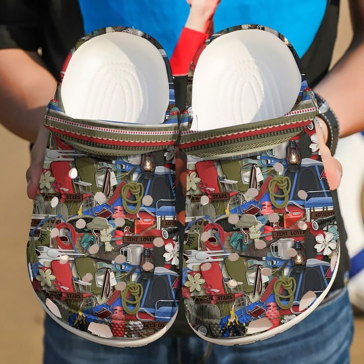 Camping Let’s Go Crocs Clog Shoes