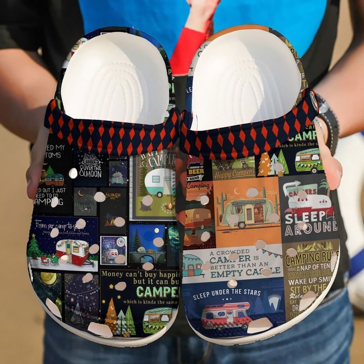 Camping Let’s Sleep Under The Stars Crocs Clog Shoes
