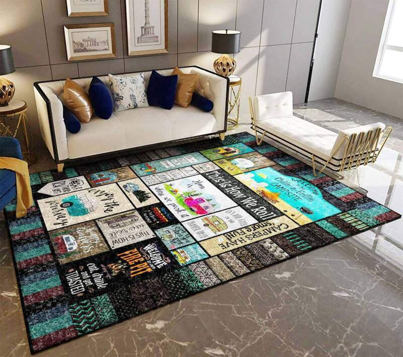Camping Limited Edition Rug 7 Camping Limited Edition Rug