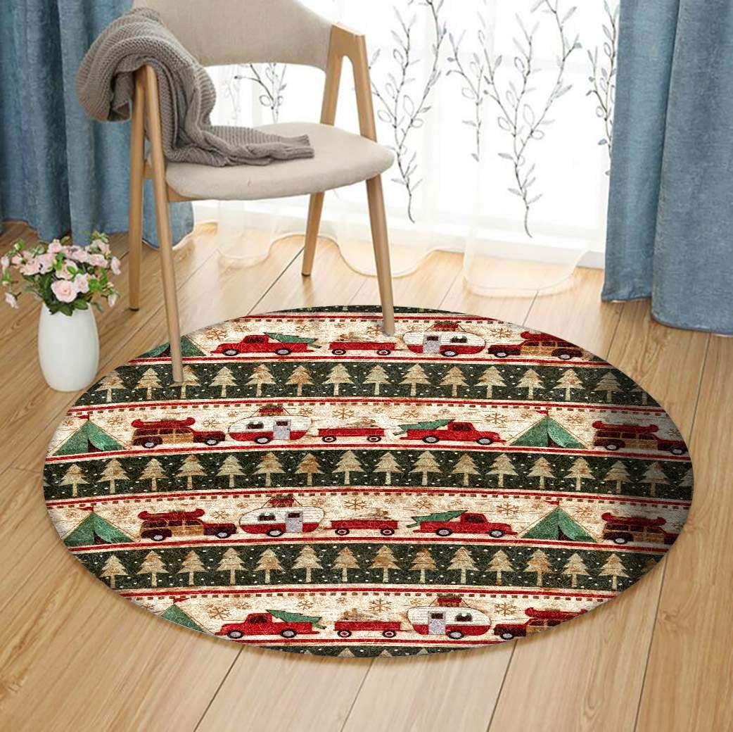 Camping Limited Edition Round Rug