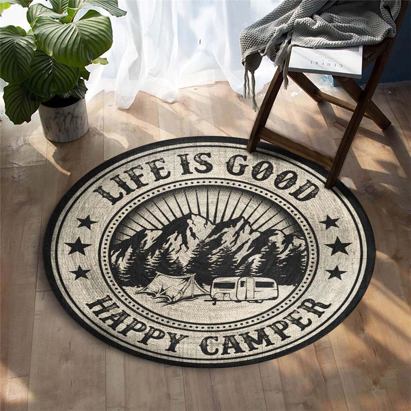 Camping Limited Edition Round Rug