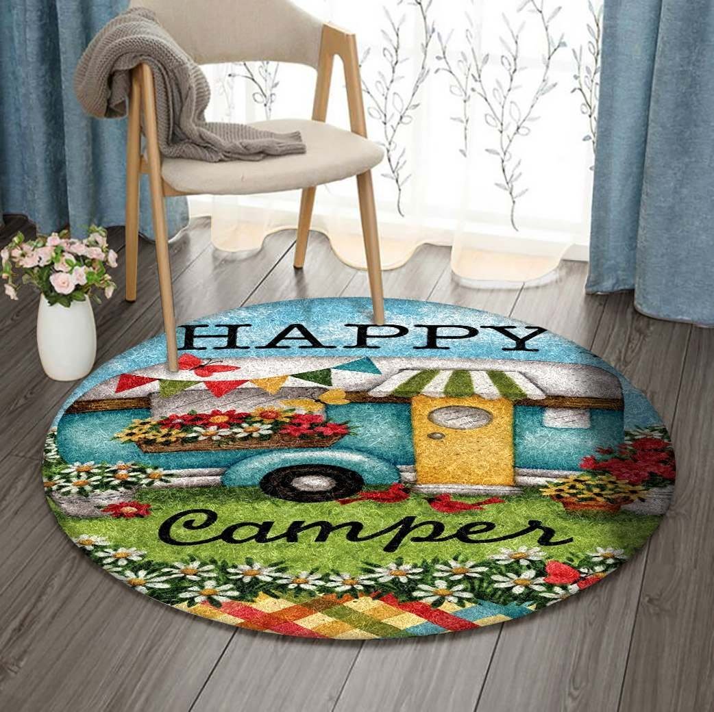 Camping Limited Edition Round Rug