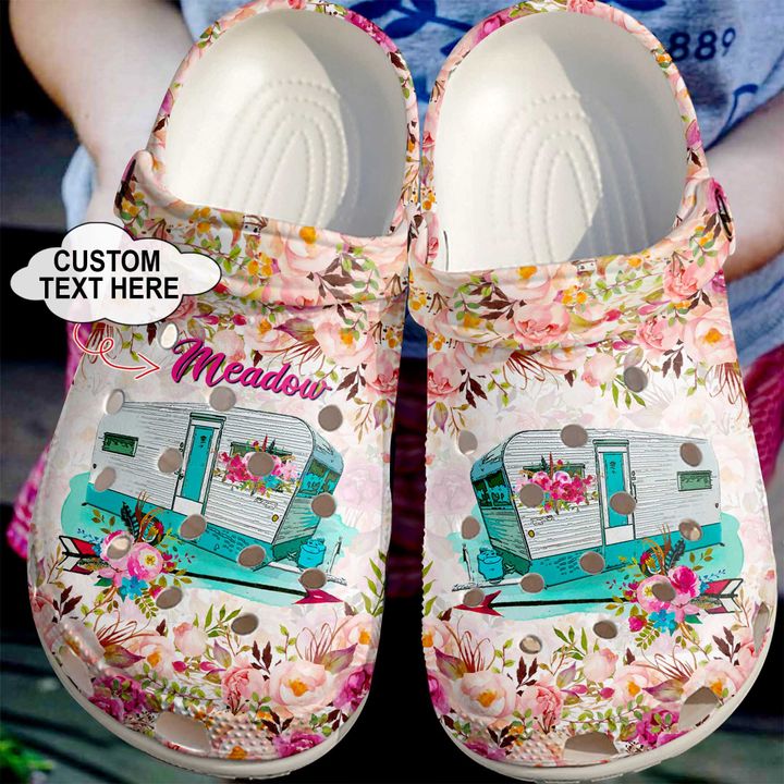 Camping Personalized Happy Camper Crocs Clog Shoes 3 Camping Personalized Happy Camper Crocs Clog Shoes