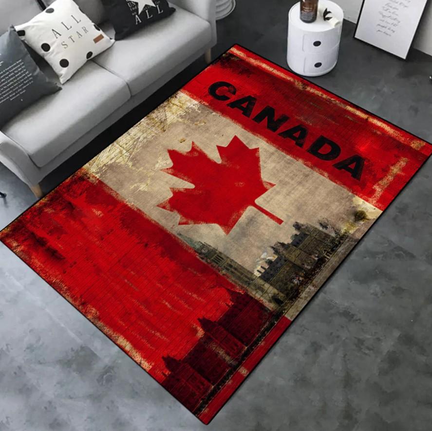 Canadian Distressed Flag Limited Edition Rug