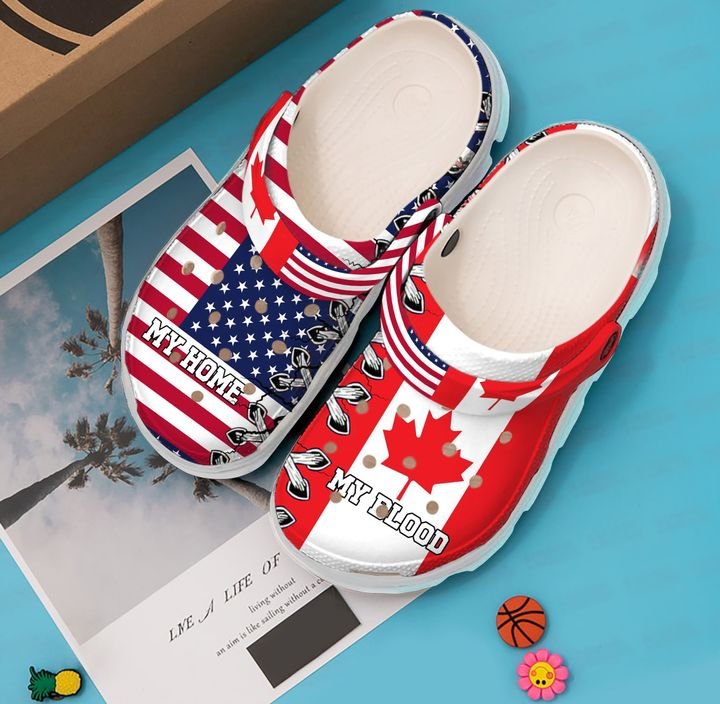 Canada My Home Blood Crocs Clog Shoes 4 Canada My Home Blood Crocs Clog Shoes