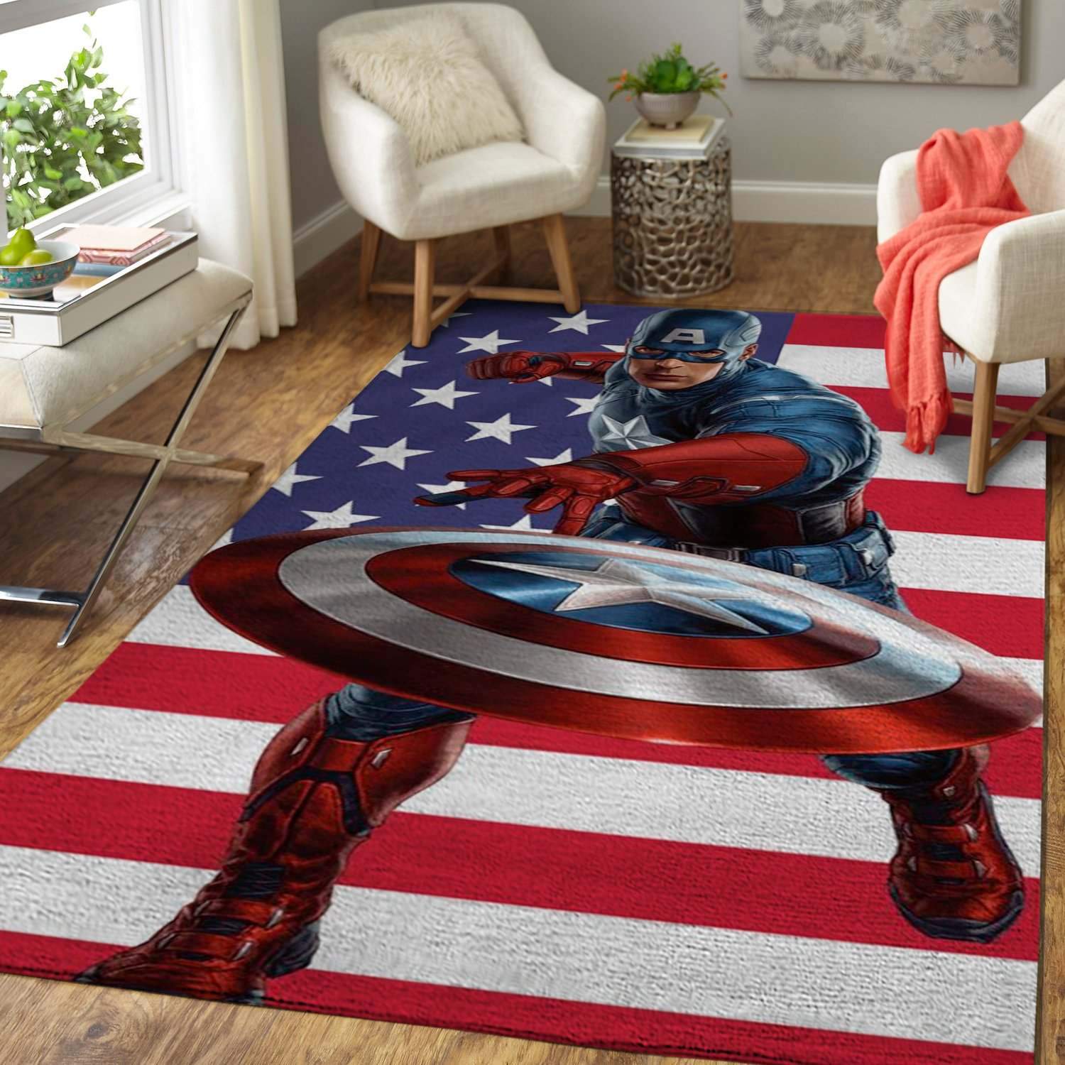 Captain America Area Limited Edition Rug 2 Captain America Area Limited Edition Rug