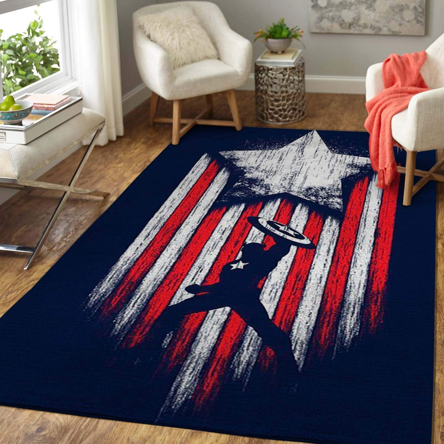 Captain America Area Limited Edition Rug 3 Captain America Area Limited Edition Rug