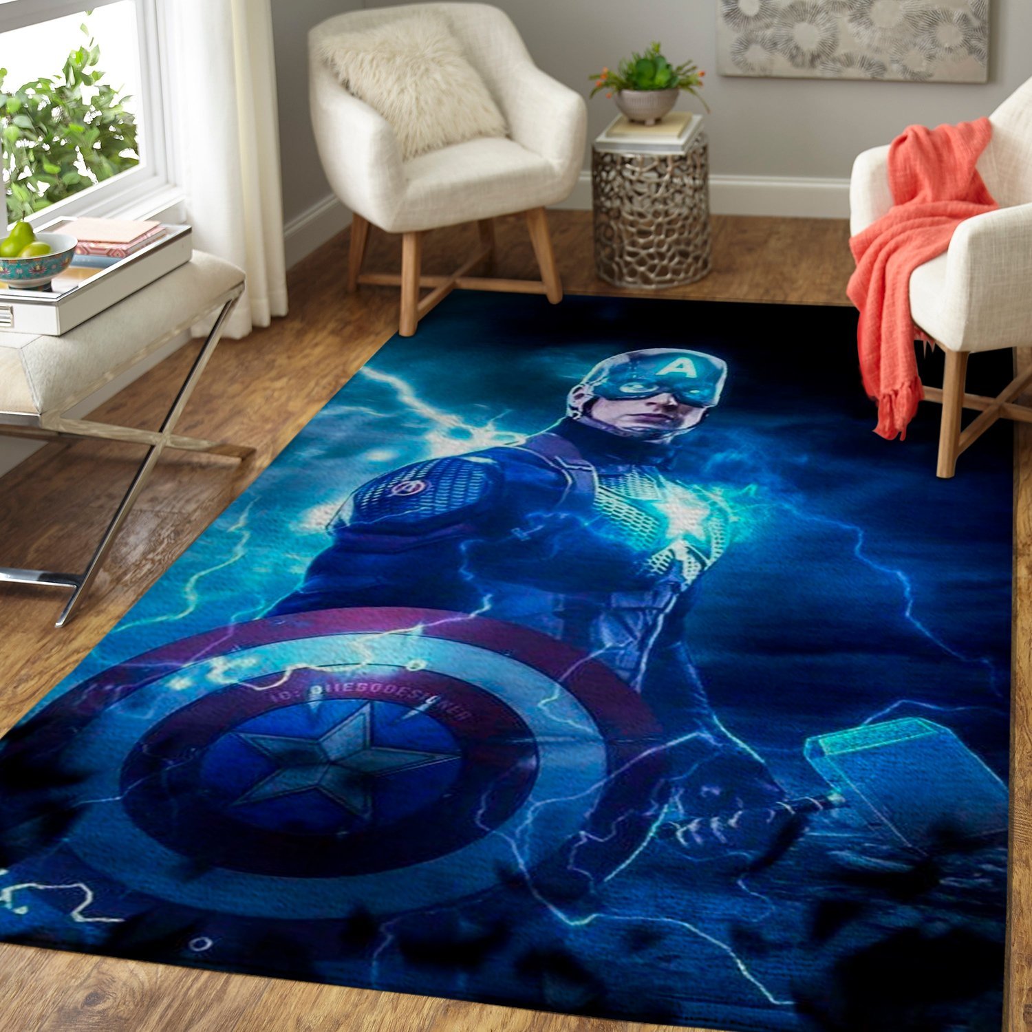 Captain America Area Limited Edition Rug 4 Captain America Area Limited Edition Rug