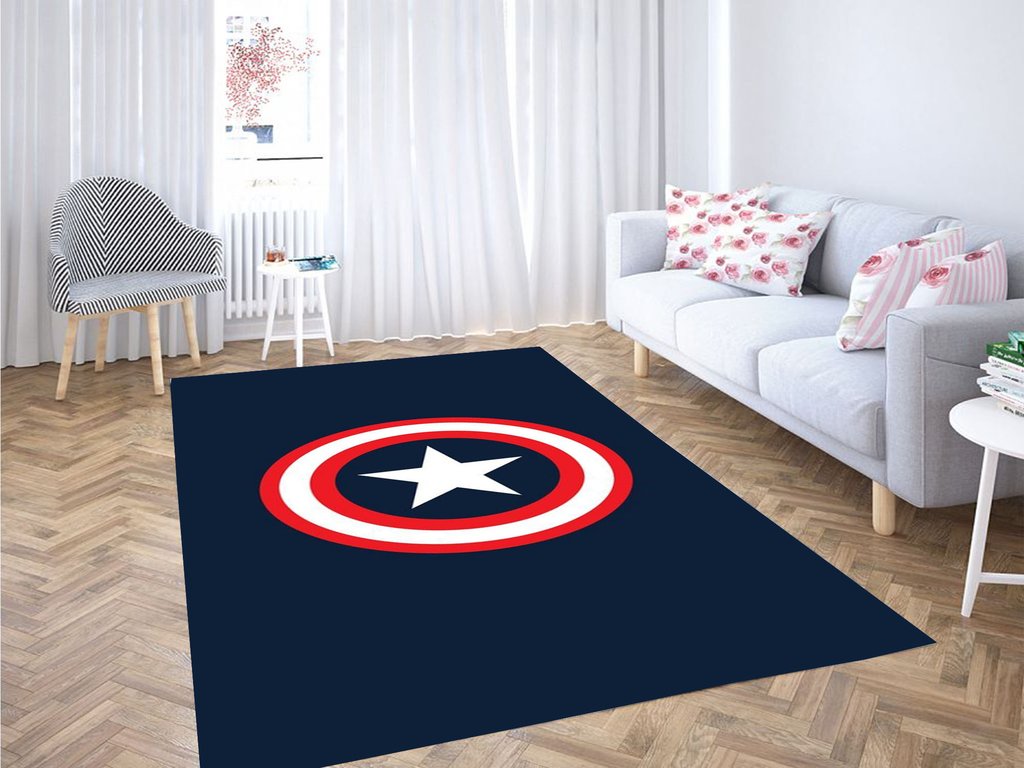 Captain America Blue Living Room Modern Carpet Rug 9 Captain America Blue Living Room Modern Carpet Rug