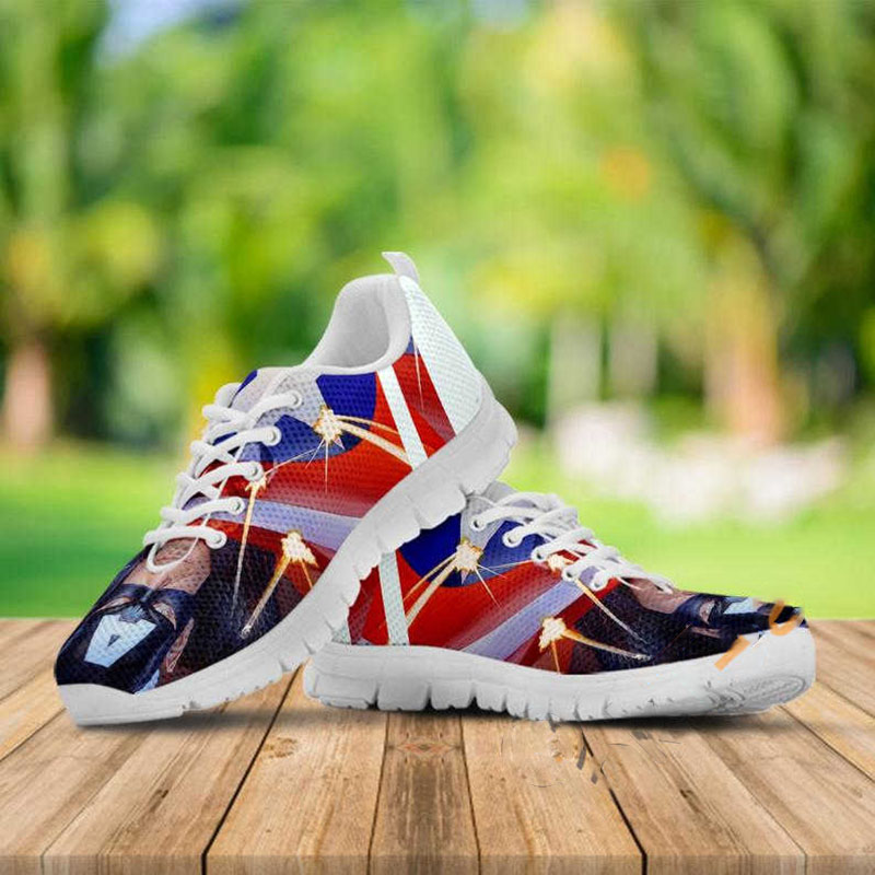 Captain America Custom Avengers Painted Marvel Studio Superhero Movie Running Nike Roshe Shoes