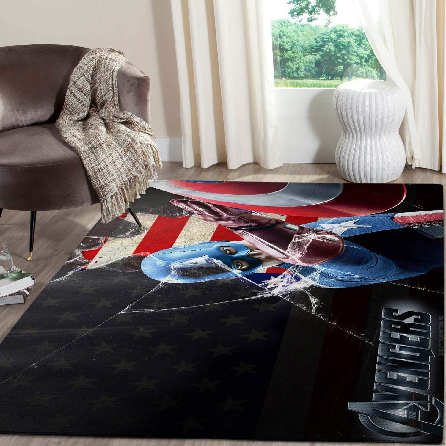 Captain America Shield Area Limited Edition Rug 1 Captain America Shield Area Limited Edition Rug