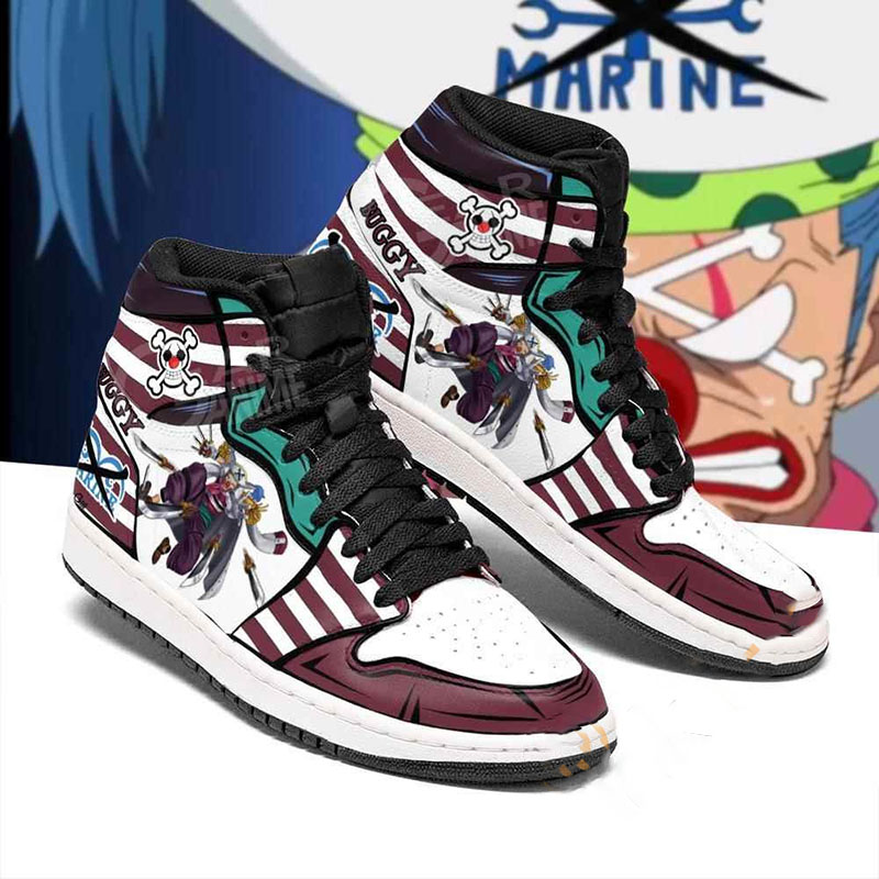 Captain Buggy Priates One Piece Sneakers Anime Air Jordan Shoes 14 Captain Buggy Priates One Piece Sneakers Anime Air Jordan Shoes
