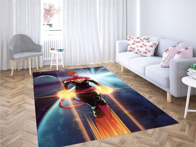 Captain Marvel Galaxy Carpet Rug 1 Captain Marvel Galaxy Carpet Rug