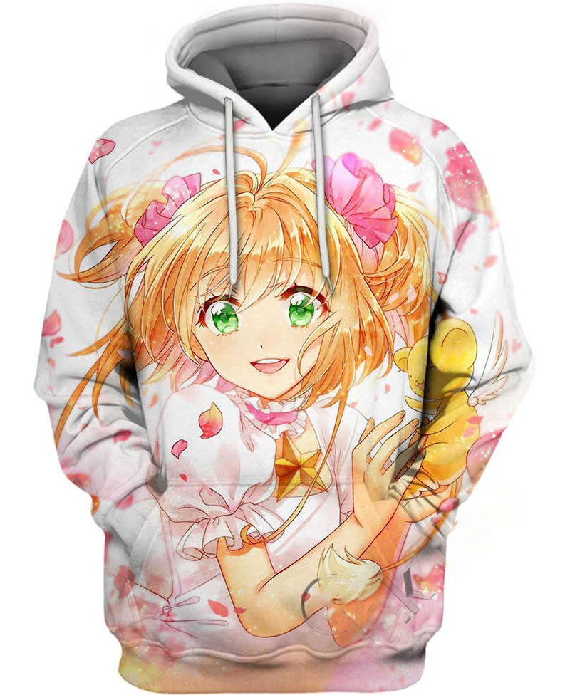 Cardcaptor Sakura Angel Hoodie 3D 1 Cardcaptor Sakura Angel Hoodie 3D