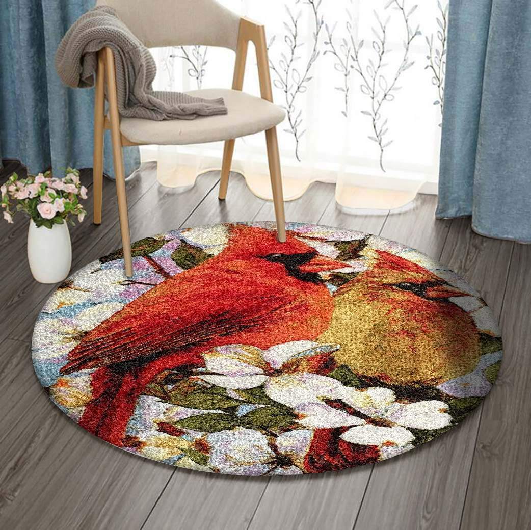 Cardinal Bird Limited Edition Round Rug