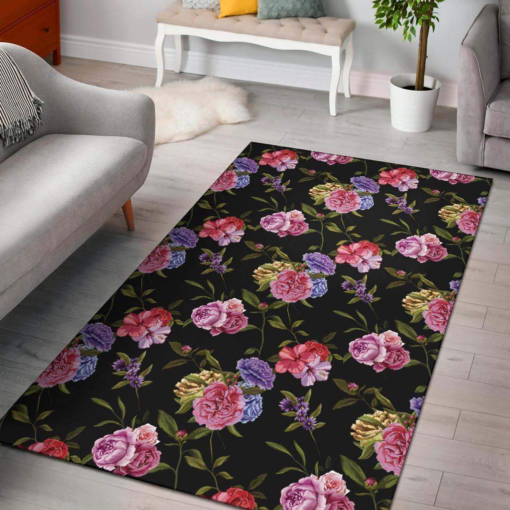 Carnations Pattern Print Design Limited Edition Rug 7 Carnations Pattern Print Design Limited Edition Rug